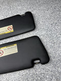 BMW 94-99 E36 M3 Sedan Black Sun Visors Sunvisors Pair OEM