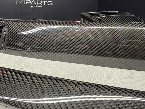 08-13 BMW E92 E93 M3 Interior Trim Set Console Dash Door Gloss Carbon Fiber