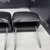 2001-2006 BMW E46 M3 Convertible Black Rear Headrests Head Rests Pair