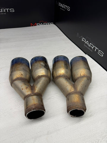 BMW E46 E92 M3 M5 M6 Exhaust Muffler Tips Aftermarket Custom 3.5”