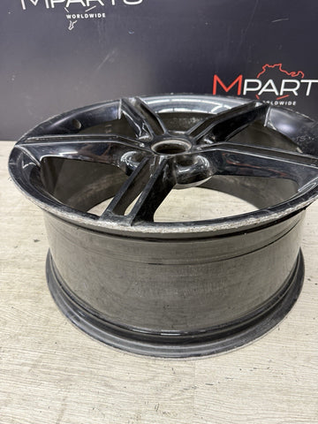 Porsche Taycan 96795 66158 OEM Wheel Rim 21x9.5 Front Gloss Black *Curbed