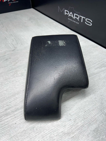 01-06 BMW E46 M3 Center Console Armrest Arm Rest Black Leather