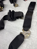 BMW 87-91 E30 318 M3 Coupe Seat Belts Seatbelts Rear Set