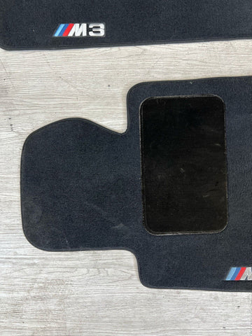Genuine 01-06 BMW E46 M3 Convertible Carpets Floor Mats Black Front