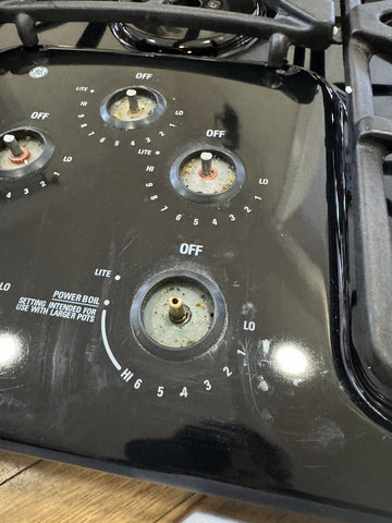 GE Profile™ Series 36” Built-In Gas Cooktop 5-Burners Black Model
