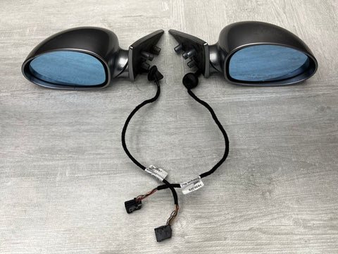 01-06 BMW E46 M3 Right Left Side View Mirrors Pair Silver Grey Metallic