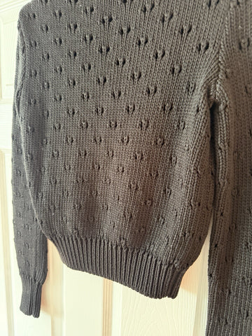 Salvatore Ferragamo Black Size XS Wool Sweater