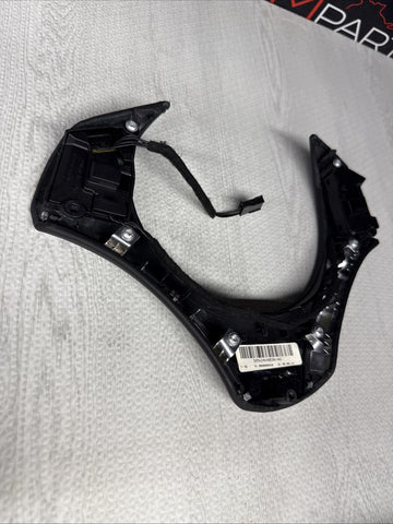 08-13 BMW E90 E92 E93 M3 Lower Steering Wheel Trim Cover Plate Leather
