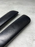 BMW E46 325 330 M3 Front Door Upper Armrest Pads Nappa Black