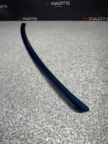 2001-2006 BMW E46 M3 Factory Rear Trunk Spoiler Lip 2695445 Topaz Blue OEM