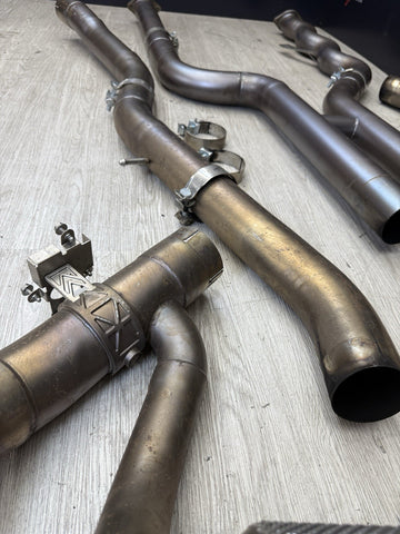 BMW 15-20 F80 F82 F83 M3 M4 FULL TITANIUM EXHAUST AKRAPOVIC + CARBON TIPS