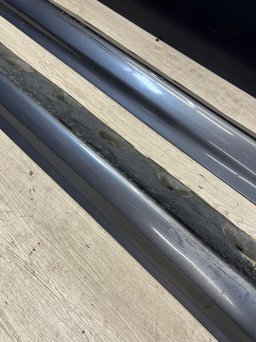 01-06 BMW E46 M3 Rocker Panel Side Skirts OEM Steel Grey Gray