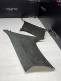 06-10 BMW E63 M6 COUPE Rear Interior C Pillar Trim Panel ALCANTARA Set