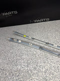 12-20 BMW F30 F80 328 335 M3 Sedan Roof Rack Rail Molding Trim Set White OEM