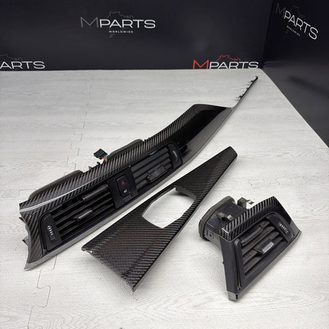 15-20 BMW F80 M3 F82 M4 Carbon Fiber Interior Dash Dashboard Trim Set OEM