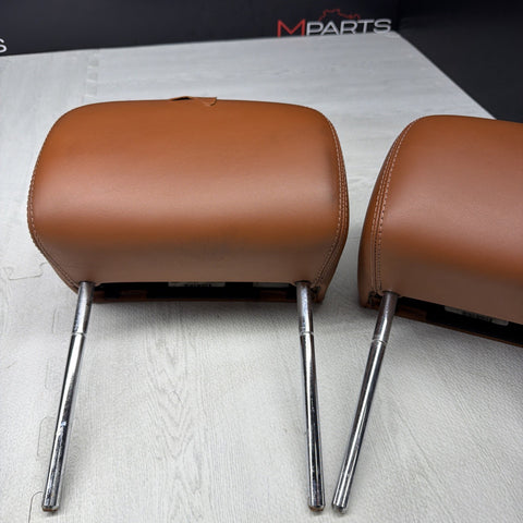 2001-2006 BMW E46 M3 Convertible Cinnamon Rear Headrests Head Rests Pair *Notes*