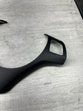 08-13 BMW E90 E92 E93 M3 Lower Steering Wheel Trim Cover Plate Black