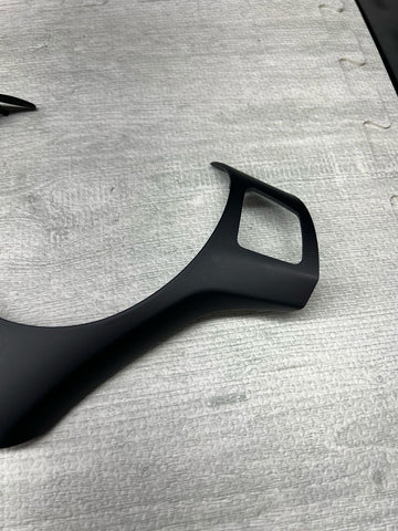 08-13 BMW E90 E92 E93 M3 Lower Steering Wheel Trim Cover Plate Black