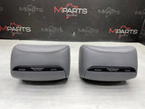 2001-2006 BMW E46 M3 Convertible Grey Rear Headrests Head Rests Pair OEM