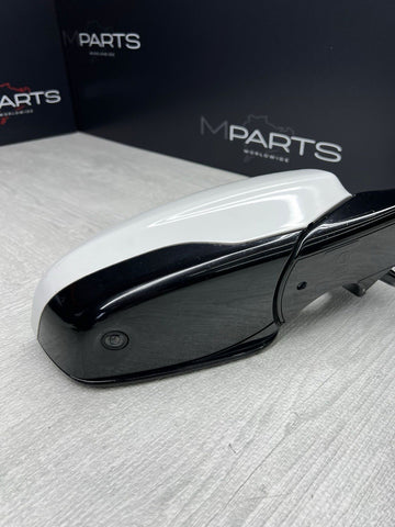 12-14 BMW F06 F12 F13 M6 Passenger Mirror Heated Camera Alpine White NO GLASS