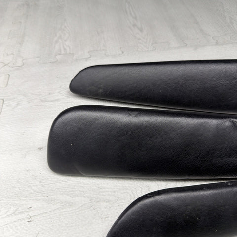 01-06 BMW E46 M3 Convertible Door Upper Arm Rest Armrest Pads Black *Notes*