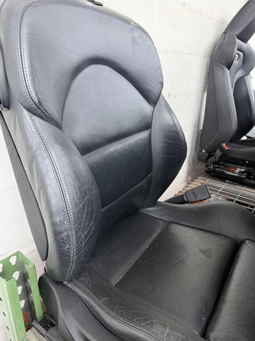 BMW E46 M3 01-06 Napa Black Coupe Front Seats Powered Heated *Notes*