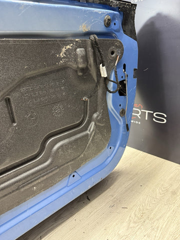 (PICKUP ONLY) 15-20 BMW F82 F83 M4 Front Right Passenger Door Yas Marina Blue