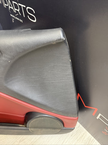 01-06 BMW E46 M3 FRONT LEFT DRIVER SIDE DOOR PANEL CARD IMOLA RED OEM