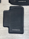 Genuine OEM Porsche 4 Piece All Weather Floor Mats for 2018-2023 Macan