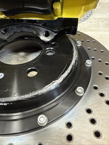 AS IS Set 01-06 BMW E46 M3 BREMBO Big Brake Kit Yellow Calipers Rotors Plug Play