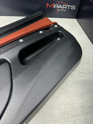 08-13 BMW E92 M3 Original Fox Red Interior Front Right Passenger Door Card Panel