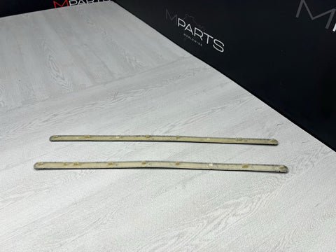 GENUINE BMW E46 A Pillar Interior Cover Trims Strips Black SET Used 51432699056