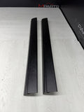 OEM BMW 98-02 Z3 M Z3M Coupe Interior Door Sill Cover Covers Trims Pair Black