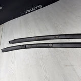 08-13 BMW E92 335 M3 Coupe Roof Rails Mouldings Pair 51138045379 *Fading Paint*