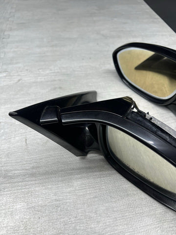 08-13 BMW E92 E93 M3 Folding Mirrors Gloss Black Trims + Glass / No Covers
