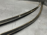 10-15 FERRARI 458 ITALIA ROOF GUTTER TRIMS MOULDINGS NERO DAYTONA 82275412