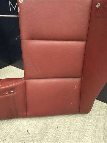 BMW 01-06 E46 M3 Convertible Rear Seat Back Rest Imola Red Leather Backrest