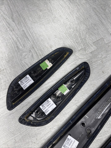 01-06 BMW E46 M3 Convertible Door Upper Arm Rest Armrest Pads Black *Broken Tab*