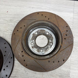 01-06 BMW E46 M3 Rear Discs Brakes Rotors Drilled Slotted