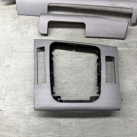 01-06 BMW E46 M3 Convertible Interior Armrests Trim Set Brushed Aluminum *Notes*