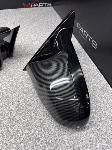 15-20 BMW F82 F83 M4 Mirrors / No Camera / No Lane Assist / Carbon Style Covers