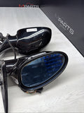 01-06 BMW E46 M3 Side View Door Mirrors Pair Jet Black