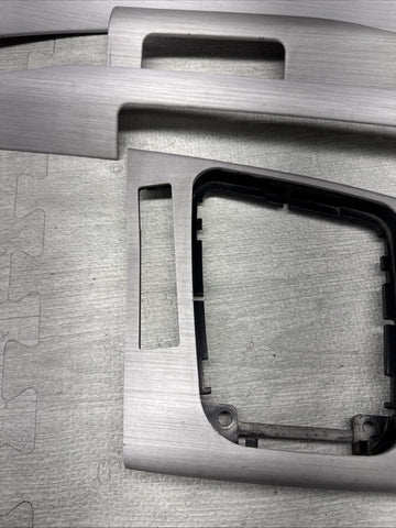 01-06 BMW E46 M3 Convertible Interior Armrests Trim Set Brushed Aluminum *Notes*
