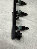 BMW 96-99 E36 M3 S52 Black Fuel Rail + Injectors