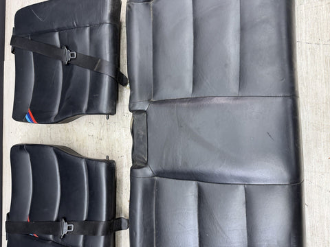 95-99 BMW E36 M3 Coupe Rear Bench + Folding Backrest Back Rest Seats Black