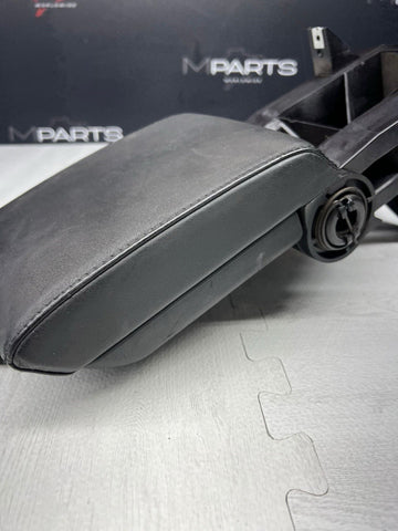 01-06 BMW E46 M3 Center Console Armrest Arm Rest Black Leather