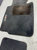 Genuine 01-06 BMW E46 M3 Convertible Carpets Floor Mats Black Front & Rear
