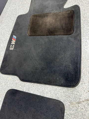Genuine 01-06 BMW E46 M3 Convertible Carpets Floor Mats Black Front & Rear