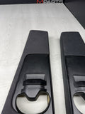 BMW 01-06 E46 Coupe B Pillar Pillars Trims Column Covers Pair Black