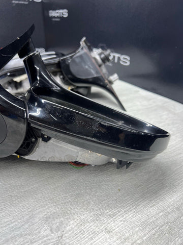 08-13 BMW E92 E93 M3 Folding Mirrors Gloss Black Trims + Glass / No Covers